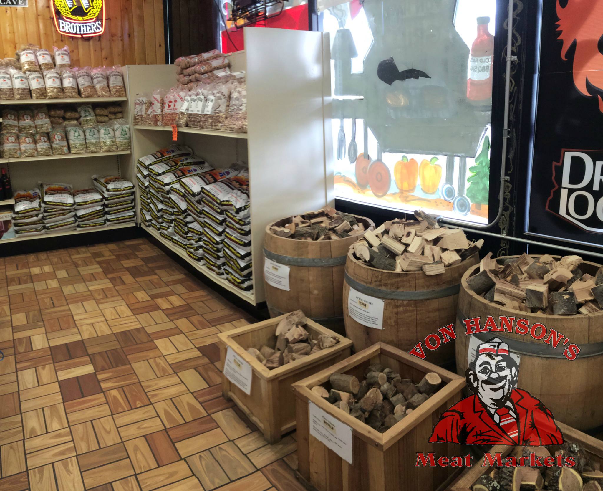 Barbeque Woods, Chips, Charcoal, & Sauces Von Hanson's Meats & Spirits
